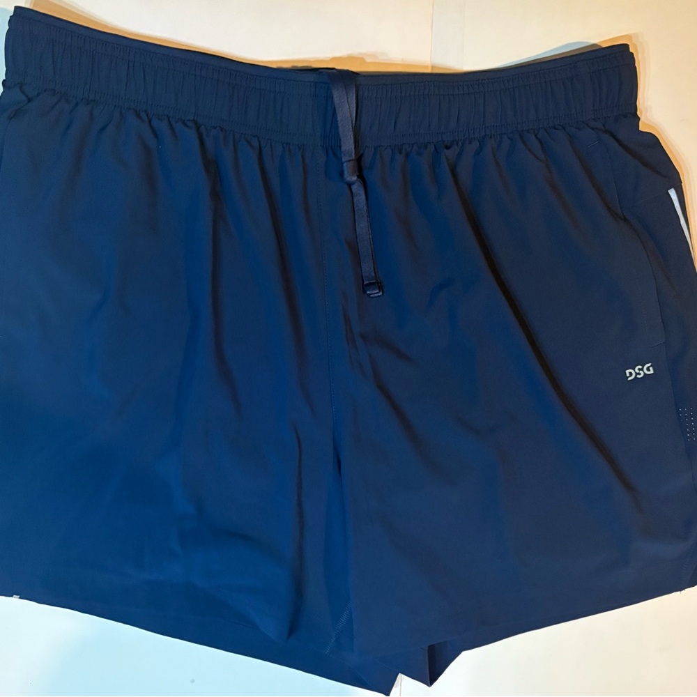 DSG Blue Athletic Shorts with Elastic Waistband